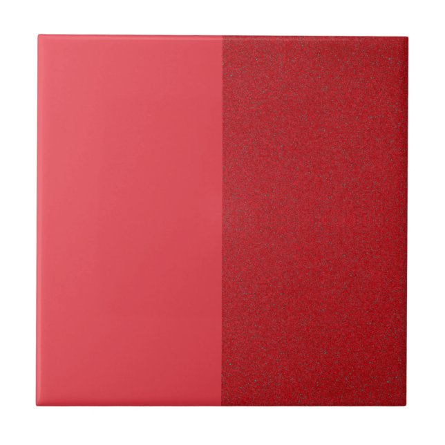 Carreaux en céramique rouge tomate à double textur (Devant)