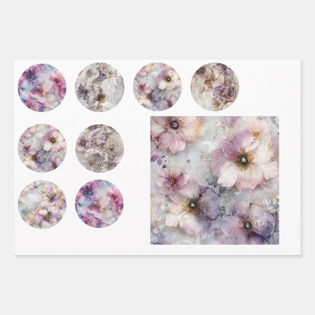 Carreaux et Dessous de verre en résine de papier à (Devant 3)