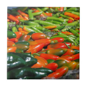 Carreaux et trivets en céramique colorés et vibr