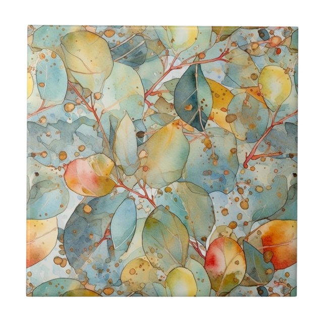 Carreaux Feuilles d'Eucalyptus (Devant)