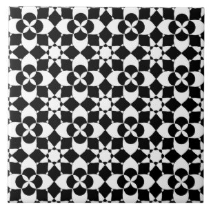 carreaux fleurs et étoiles