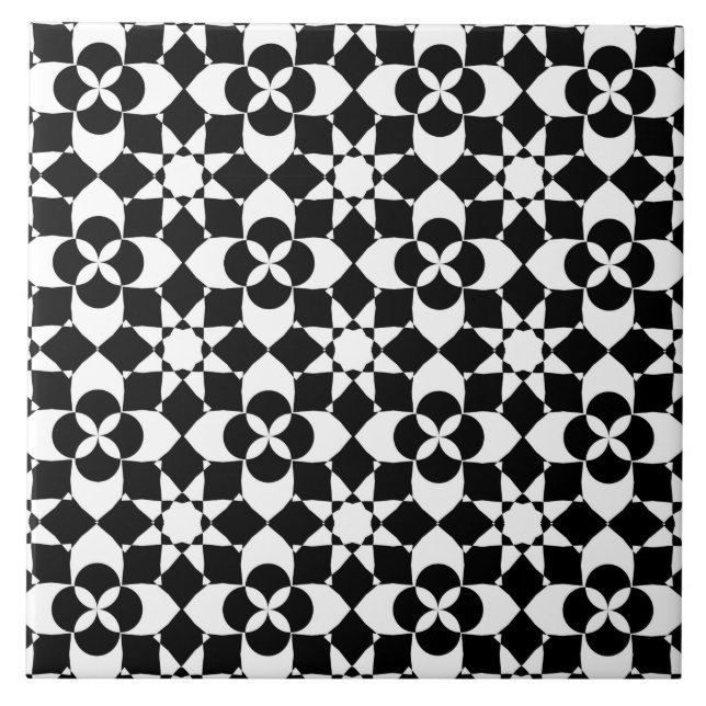 carreaux fleurs et étoiles (Devant)