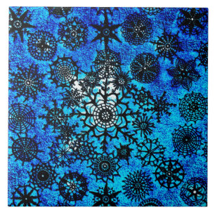 Carreaux Flocons de Neige Bleu Bébé de Lillian