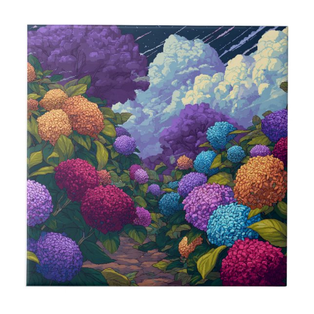 Carreaux Floraux cool Pour Bain De Style Spa (Devant)