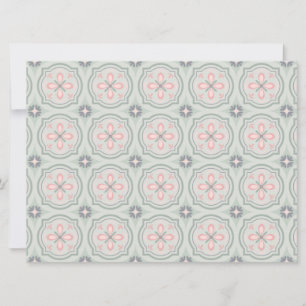 Carreaux Floraux Pastel Verts
