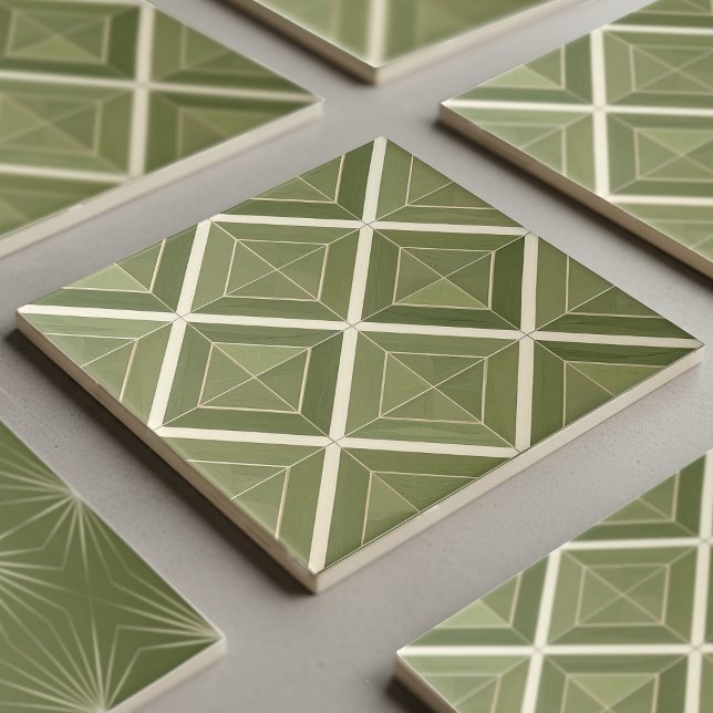 Carreaux Géométriques 2 Couleurs Modernes #26 Oliv (Créateur téléchargé)