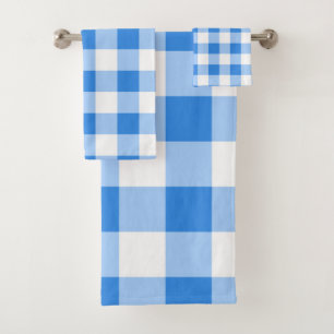 Carreaux Gingham Bleu et Blanc à carreaux