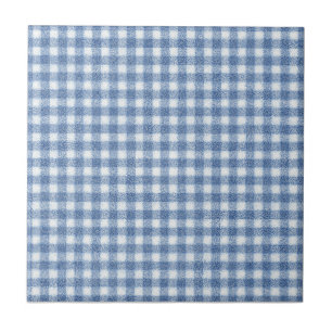 Carreaux Gingham Bleu et Blanc Classiques