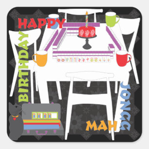 Carreaux Mah Jongg et Stickers Table