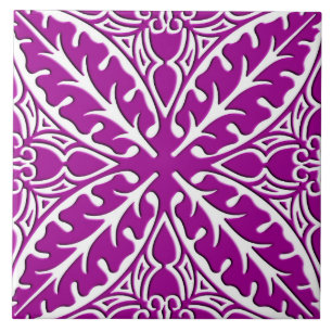 Carreaux marocains - améthyste violet et blanc