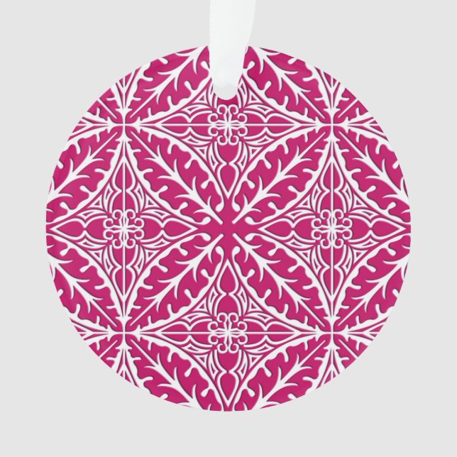 Carreaux marocains - magenta et blanc (devant)