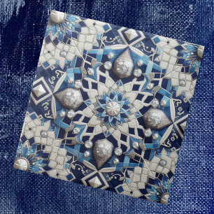 Carreaux marocains méditerranéens à motif faux dia