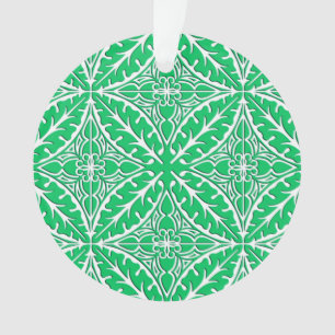 Carreaux marocains - vert jade et blanc