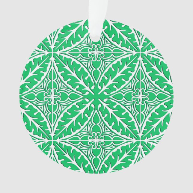 Carreaux marocains - vert jade et blanc (devant)
