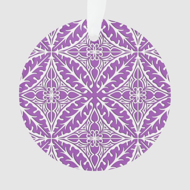 Carreaux marocains - violet et blanc (devant)