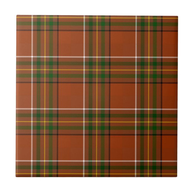 Carreaux Marron Terreux Tartan  (Devant)