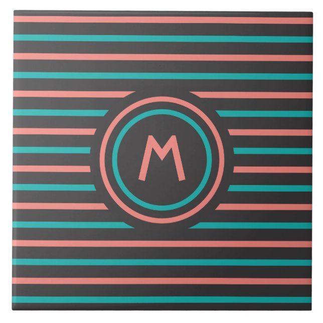 Carreaux monogrammes personnalisés Motifs (Devant)