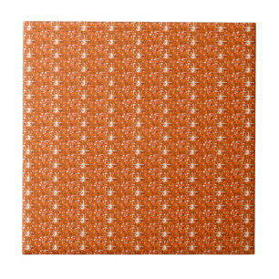 Carreaux Orange Parties scintillant