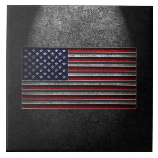 Carreaux photo American Flag Stone (Devant)