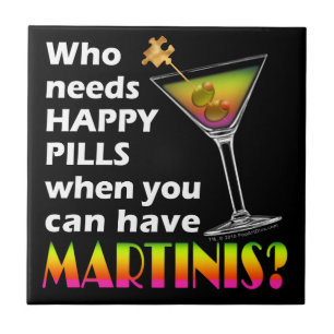 Carreaux pour dessous de verre Martini contre Pilu