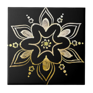 carreaux suédois fleurs jaunes modernes