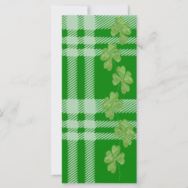 Carreaux verts et trèfle (Devant)