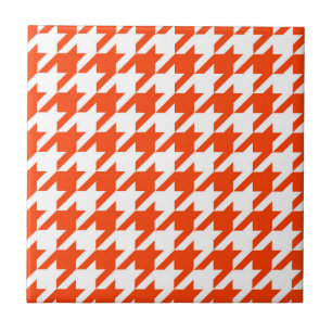 Carreaux Vichy Orange Blanc