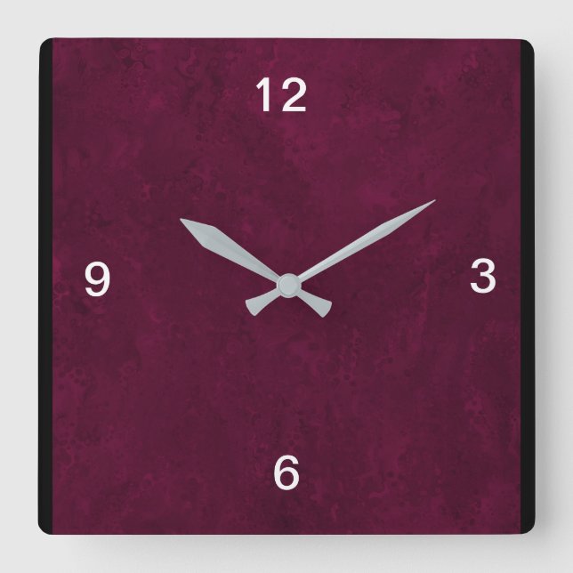 Carrée Carré Deep Red Designer Horloge (Recto)