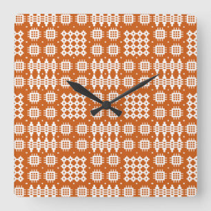 Carrée Carré Mur Horloge Gallois Tapisserie Motif brique 