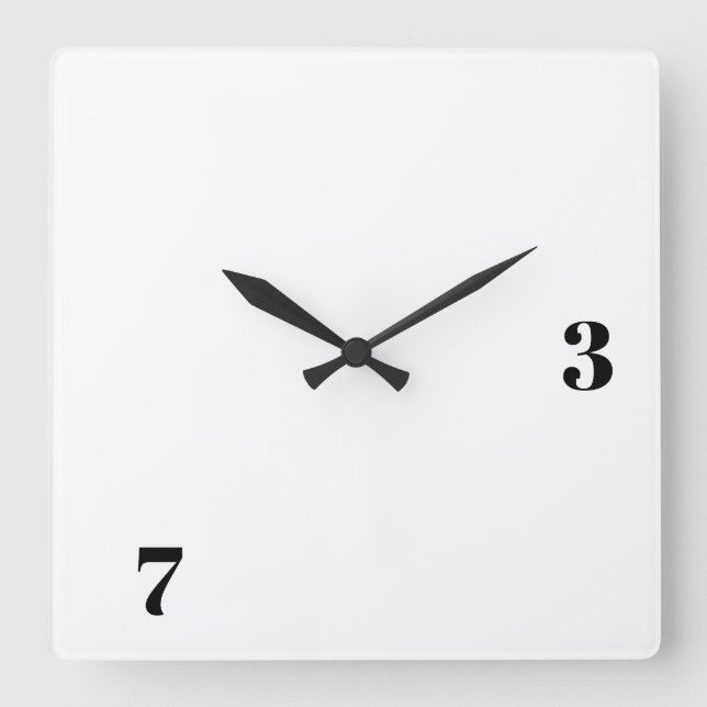 Carrée Carré radio de jambon 73 Horloge (Recto)