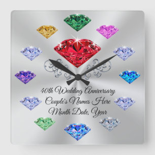 Carrée Commande à façon votre horloge de pierre