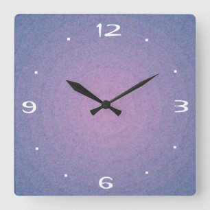 Carrée Conception de pierre mauve > Horloge de cuisine si