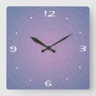 Carrée Conception de pierre mauve > Horloge de cuisine si