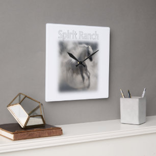 Carrée Couverture de Spirit Ranch Horloge de Spirit Horse