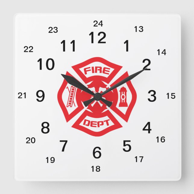 Carrée Croix maltaise - horloge (Recto)