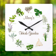 Customisez votre horloge de jardin d'herbes