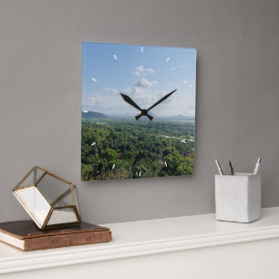 Carrée Élégant mignon cadran personnalisé Horloge Ajouter