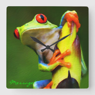 Carrée Frog 2 Horloge Avec Options