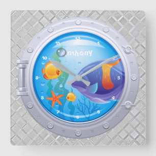 Carrée Grande horloge nautique