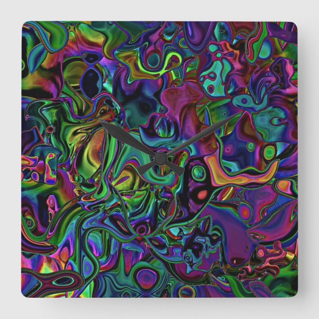 Carrée Grosse horloge de fusion cérébrale (Recto)