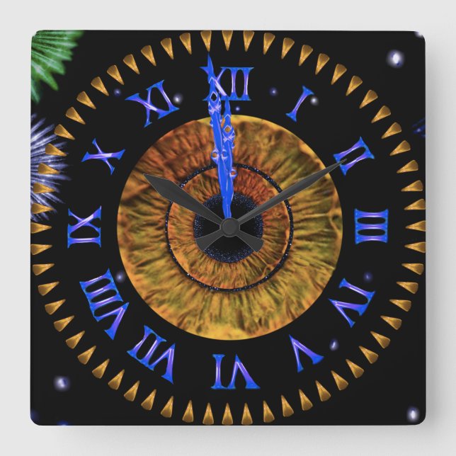 Carrée Hazel Horloge de Minuit (Recto)