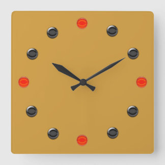 Carrée Horloge - 60s rétro