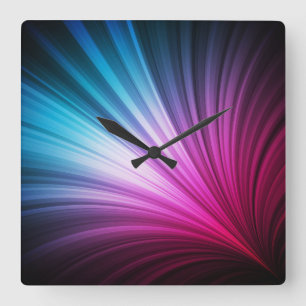 Carrée Horloge Abstraite Art 31