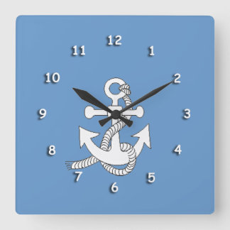 Carrée Horloge - Ancre de navire