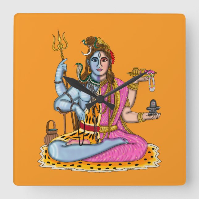 Carrée Horloge Ardhanarishvara (Recto)