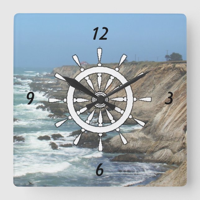 Carrée Horloge - Barre du navire (Recto)