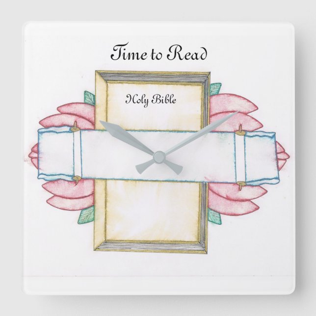 Carrée Horloge biblique (Recto)