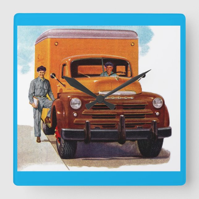 Carrée horloge camionneur (Recto)