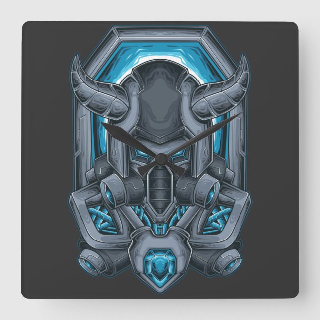 Carrée Horloge Carré Cyborg (Recto)