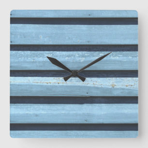 Carrée Horloge Carré des lignes bleues